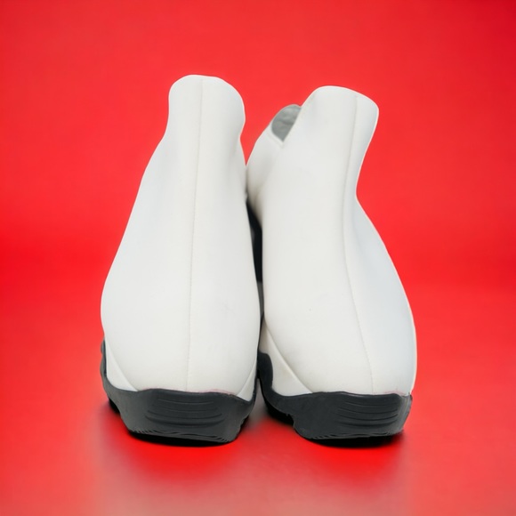 iRi NYC Black & White Neoprene Loafer Platform Shoes WES I Low Top EU 39.5 US 9 - Picture 2 of 8